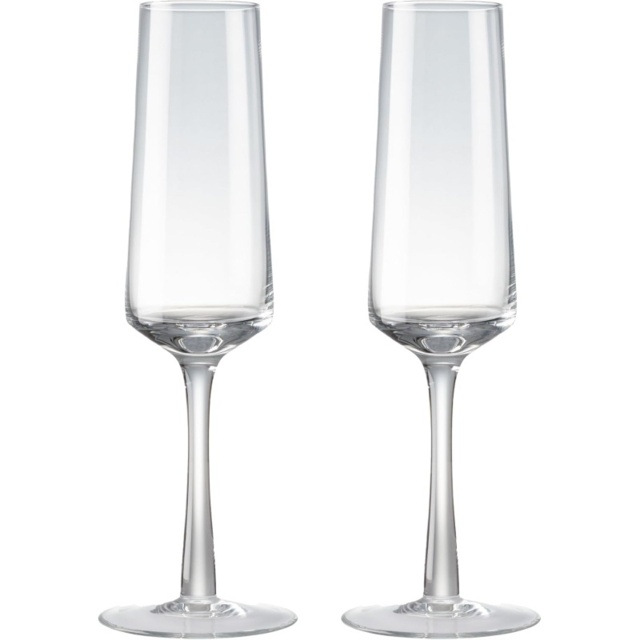Denby Clear Champagne Flute Set of 2 - image 1