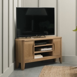 Jasper Oak Corner Entertainment/TV Unit - thumbnail 1