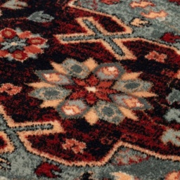 Mastercraft Kashqai 4308/400 Wool Royal Rug - Green/Red - 135cm x 200cm - thumbnail 2