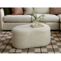 Vogue Williams Carnaby Pebble Footstool - Matt Chenille