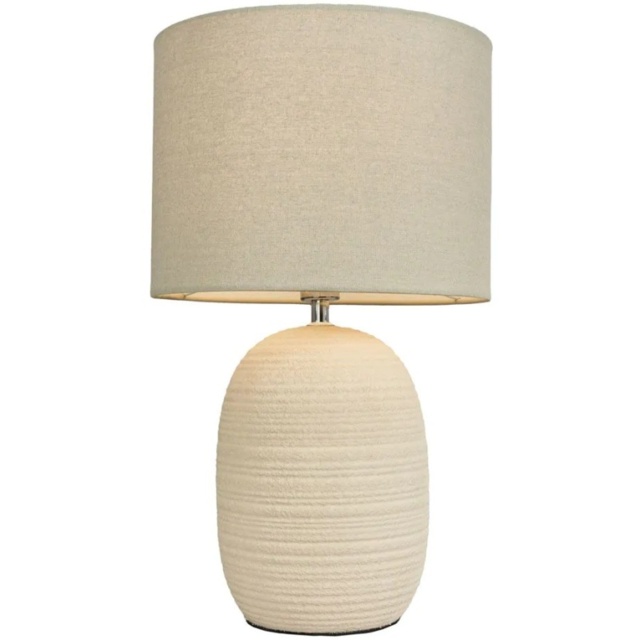 BHS Heath Ceramic Beehive Table Lamp - Cream - image 1