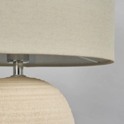 BHS Heath Ceramic Beehive Table Lamp - Cream - thumbnail 3