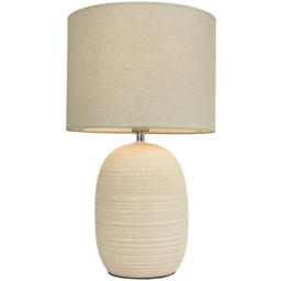 BHS Heath Ceramic Beehive Table Lamp - Cream