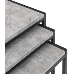 Julian Bowen Staten Concrete Nest Of 3 Tables - thumbnail 4