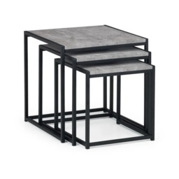 Julian Bowen Staten Concrete Nest Of 3 Tables - thumbnail 2