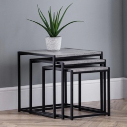 Julian Bowen Staten Concrete Nest Of 3 Tables - thumbnail 1