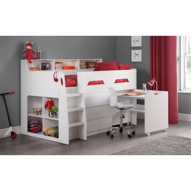 Julian Bowen Jupiter Midsleeper Bed - White - image 1