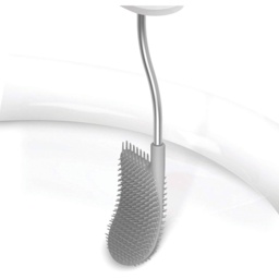 Joseph Joseph Flex Toilet Brush With Storage Bay - WHITE/GREY - 13cm x 14.9cm x 45.7cm - thumbnail 4