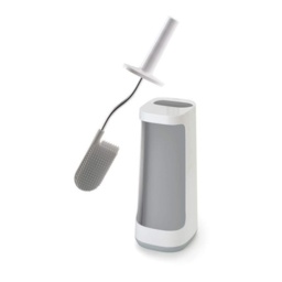 Joseph Joseph Flex Toilet Brush With Storage Bay - WHITE/GREY - 13cm x 14.9cm x 45.7cm - thumbnail 1