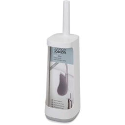 Joseph Joseph Flex Toilet Brush With Storage Bay - WHITE/GREY - 13cm x 14.9cm x 45.7cm - thumbnail 2