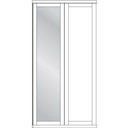 Wiemann Cambridge 2 Door 1 Mirror Left Wardrobe - Finish - thumbnail 2