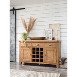 Juniper Wide Sideboard - Smoked Oak - thumbnail 1