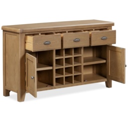 Juniper Wide Sideboard - Smoked Oak - thumbnail 3