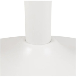 Malta Ceramic Round Coffee Table - White - 60cm Diameter - thumbnail 4