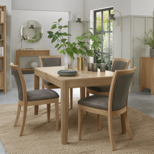 Jasper Oak 140cm/185cm Extending Dining Table - image 1