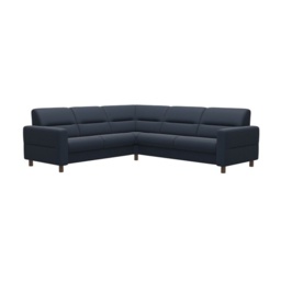 Stressless Fiona Leather 5 Seater Corner Sofa 2 Seats 2.5 Seats - Batick Leather - 2 x Steel Arms - thumbnail 1
