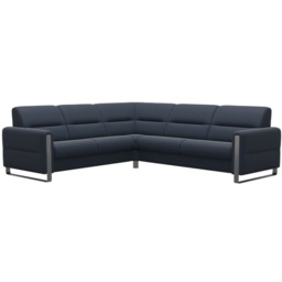 Stressless Fiona Leather 5 Seater Corner Sofa 2 Seats 2.5 Seats - Batick Leather - 2 x Steel Arms - thumbnail 3