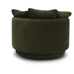 Vogue Williams Piccadilly Large Swivel Chair - Linen Look - thumbnail 4