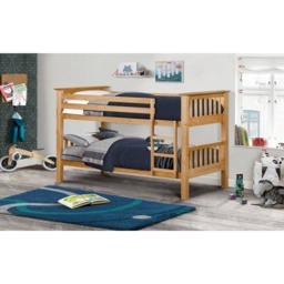 Julian Bowen Barcelona Bunk Bed - Antique Pine - thumbnail 1