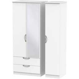 Cambourne Cam132 Triple 2 Drawer Wardrobe With Mirror Door - Finish - thumbnail 5