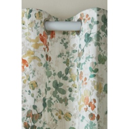 Laura Ashley Old Castle Leaves Eyelet Curtains - Fern Green - W 88 x D 90 - thumbnail 2