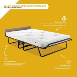 Jay-Be Supreme Automatic Folding Bed With Micro e-Pocket Sprung Mattress - Small Double - thumbnail 6