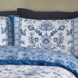 Catherine Lansfield Zoukara Floral Duvet Set - Blue - King - thumbnail 3