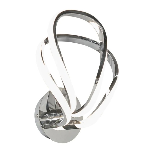 BHS Alvar 2 Light Petals Wall Light - Chrome - image 1