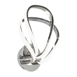 BHS Alvar 2 Light Petals Wall Light - Chrome - thumbnail 1
