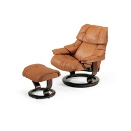 Stressless Reno Chair With Classic Base - Small - Batick Leather - With Footstool - thumbnail 4