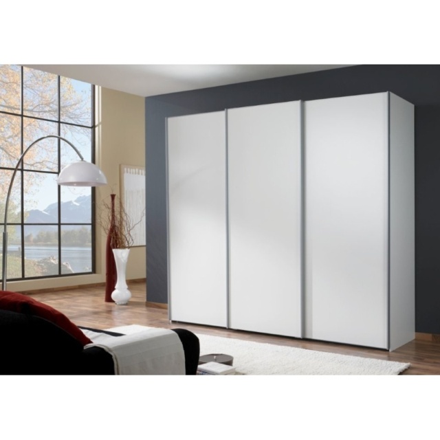 Wiemann Darwin Sliding 3 Door Wardrobe - 280cm - 3 Mirrored Doors