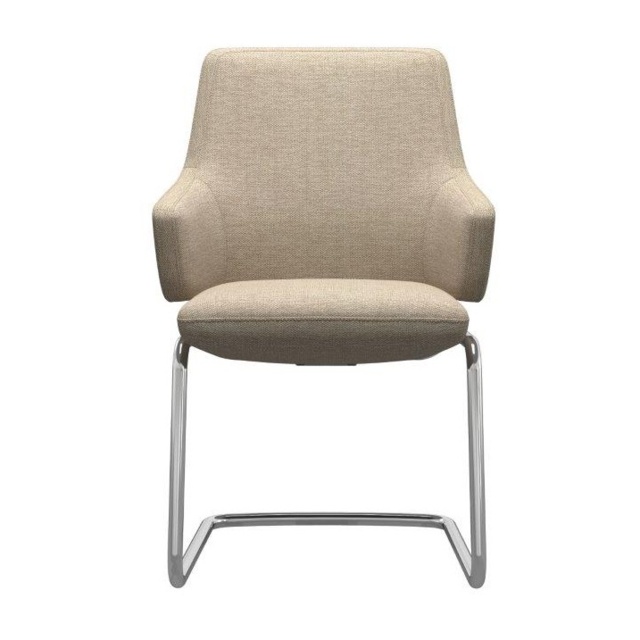 Stressless Vanilla Low Back D400 Dining Chair With Arms - Fabric - image 1