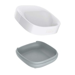 Joseph Joseph Slim Compact Soap Dish - WHITE/GREY - 7.1cm x 8.4cm x 3.6cm - thumbnail 5