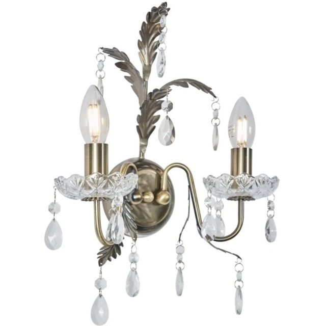 BHS Paisley Wall Light - Antique Brass - image 1
