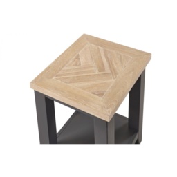 Julian Bowen Bordeaux Square Lamp Table - Dark Grey - thumbnail 4