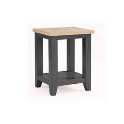 Julian Bowen Bordeaux Square Lamp Table - Dark Grey - thumbnail 3