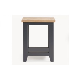 Julian Bowen Bordeaux Square Lamp Table - Dark Grey - thumbnail 2