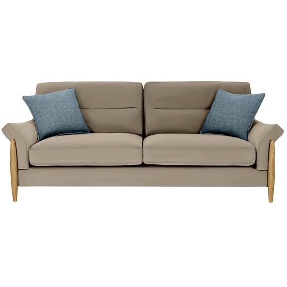 Ercol Clara Large Leather Sofa - Leather Grade L