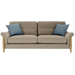 Ercol Clara Large Leather Sofa - Leather Grade L