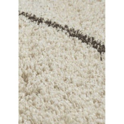 Mastercraft Twilight 039-0004/6933 Shaggy Fringed Rug - Cream/Black - 160cm x 230cm - thumbnail 2