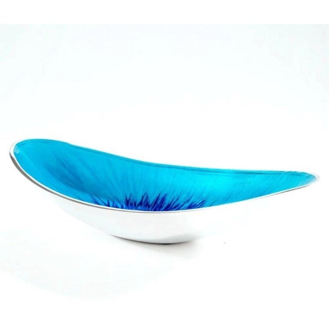 Tilnar Art Brushed Aqua Boat Bowl - image 1