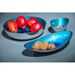 Tilnar Art Brushed Aqua Boat Bowl - thumbnail 2