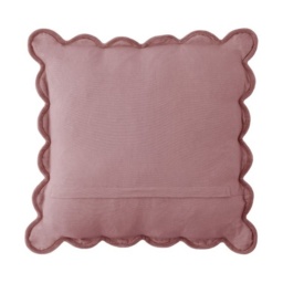 Laura Ashley Brady Scalloped Cushion - Old Rose - thumbnail 4
