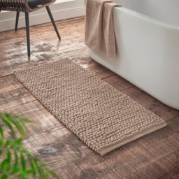 Bianca Aspen Bobble Bath Runner 50x120cm - Natural - thumbnail 1