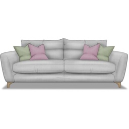 Cassie Extra Large 4 Seater Sofa in Fabric - Fabric Grade A - thumbnail 1