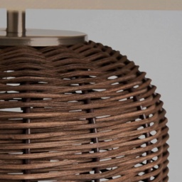 BHS Garvey Large Rattan Table Lamp - Walnut - thumbnail 3