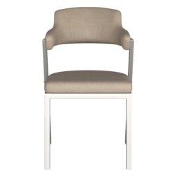 HND Freya Dining Chair - Cream PU Leather - Black - thumbnail 3