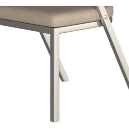HND Freya Dining Chair - Cream PU Leather - Black - thumbnail 7