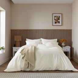 Helena Springfield Calico and Chalk Leaf Sprig Duvet Set - Linen - Double