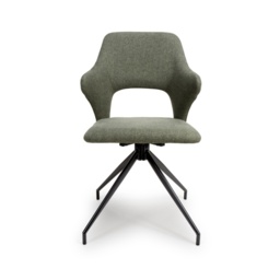 Scott Fabric Dining Chair - Sage - thumbnail 1